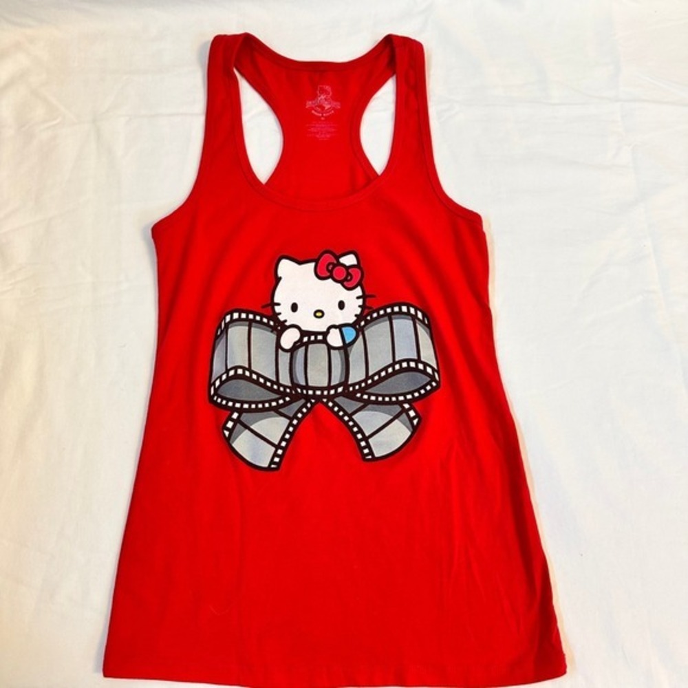 Hello Kitty Universal Studios Red Racerback Tank Top Women's